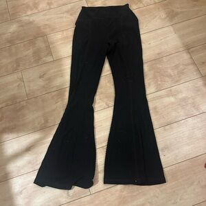 Urban Outfitters Black Ribbed flares